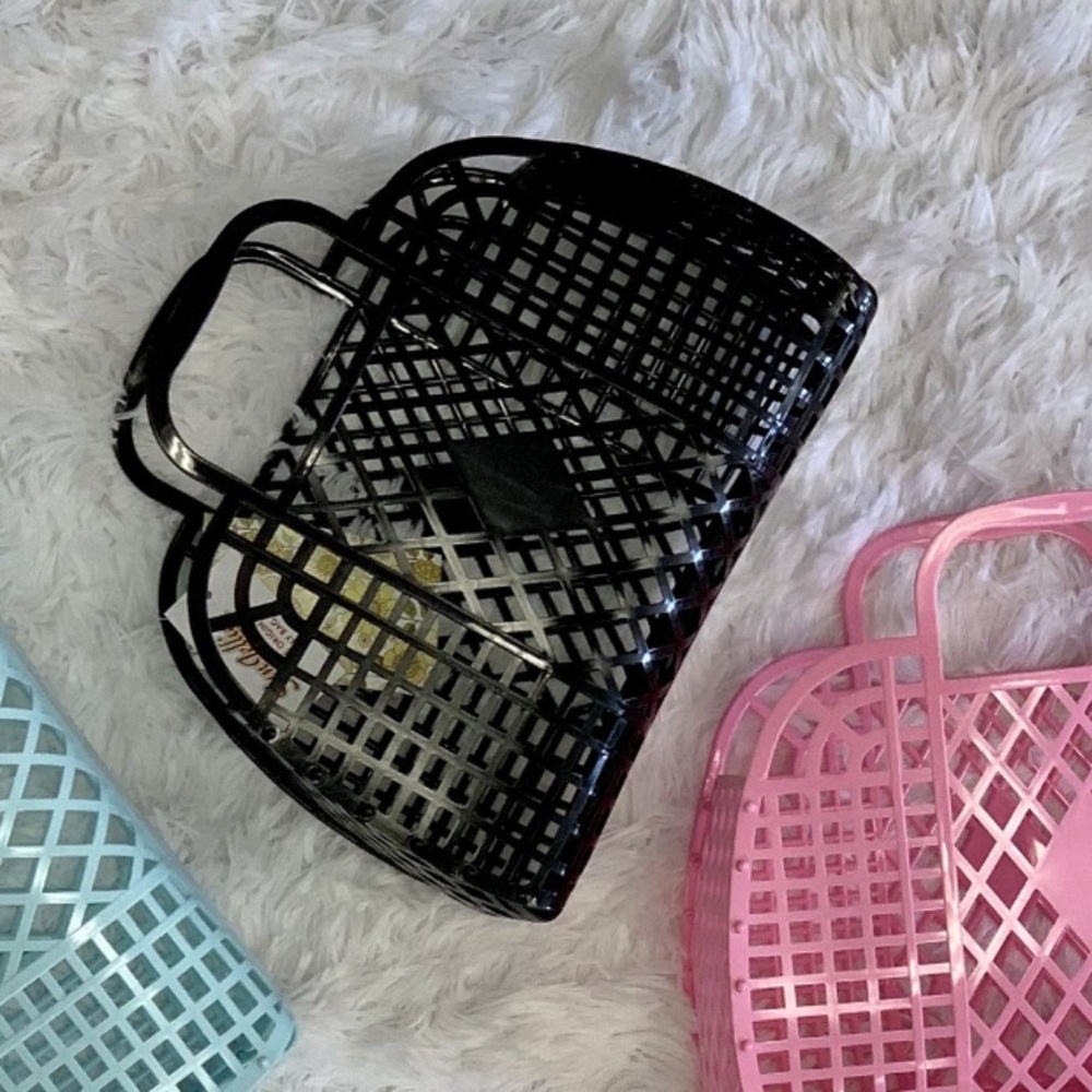 Sunjellies: Retro Basket- Small (black)